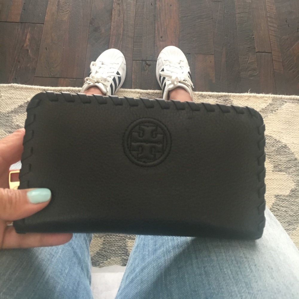 Tory Burch Black Continental Wallet